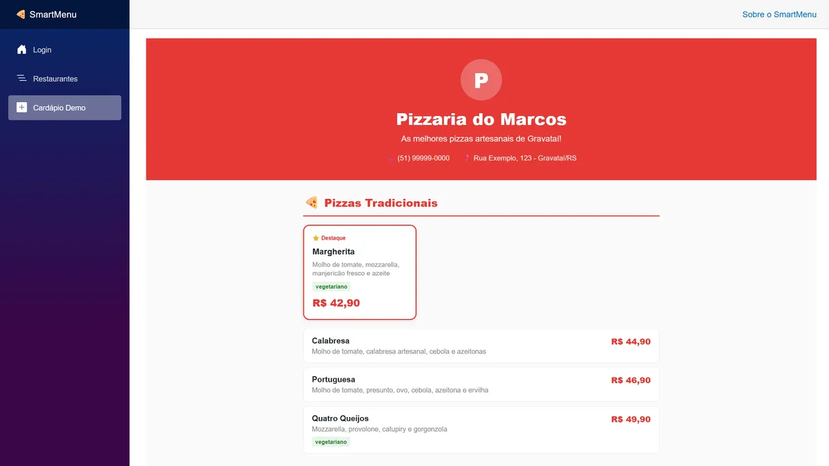 Preview 5 de SmartMenu SaaS