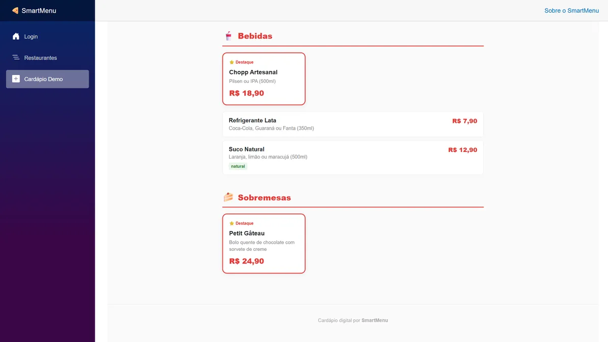 Preview 6 de SmartMenu SaaS